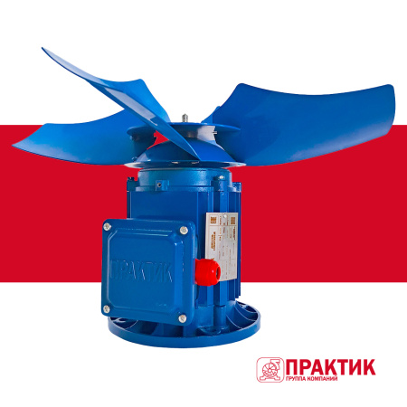 Электродвигатель для привода осевых вентиляторов (в системах охлаждения трансформаторов) АИР 63А4 ТР с металл. крыльчаткой